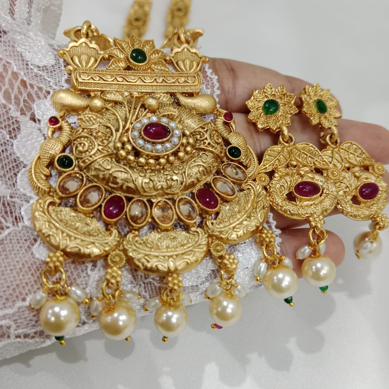 Indian Rajwadi Necklace Set